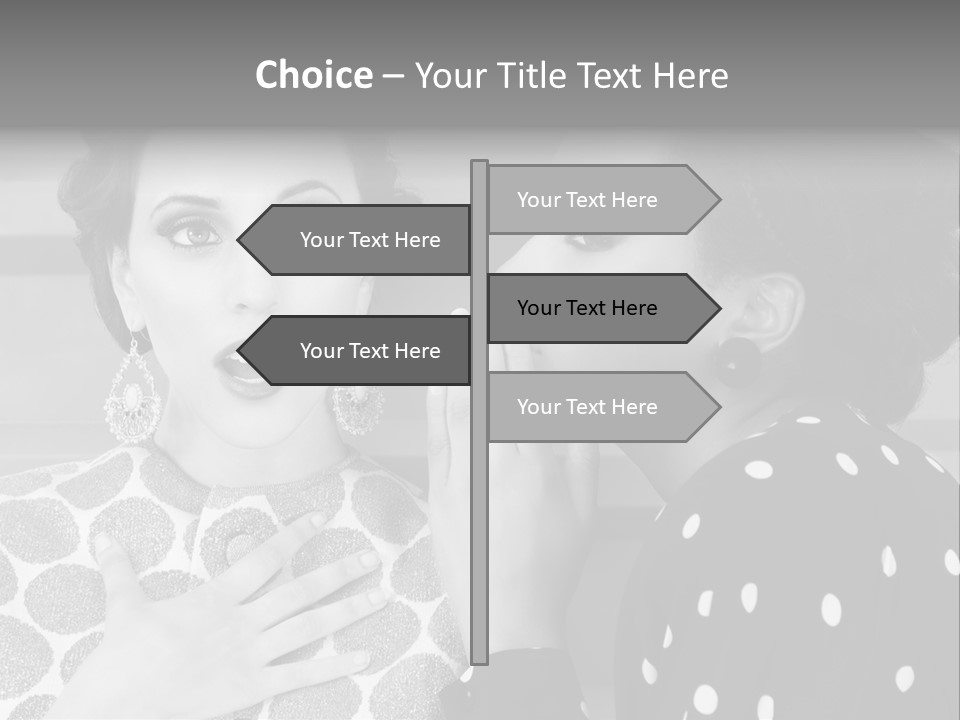 Tattle Caucasian Chatting PowerPoint Template