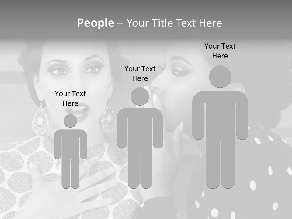 Tattle Caucasian Chatting PowerPoint Template