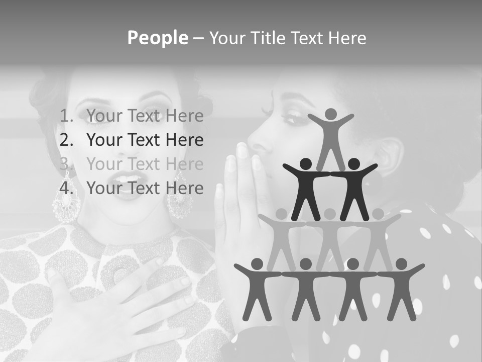 Tattle Caucasian Chatting PowerPoint Template