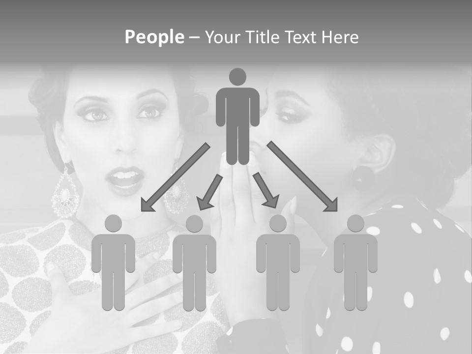 Tattle Caucasian Chatting PowerPoint Template