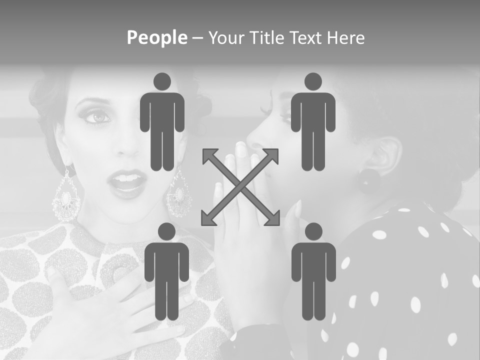 Tattle Caucasian Chatting PowerPoint Template