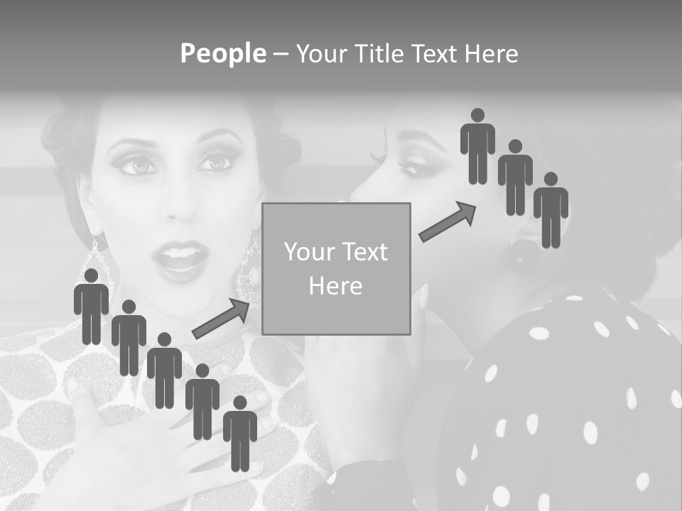 Tattle Caucasian Chatting PowerPoint Template