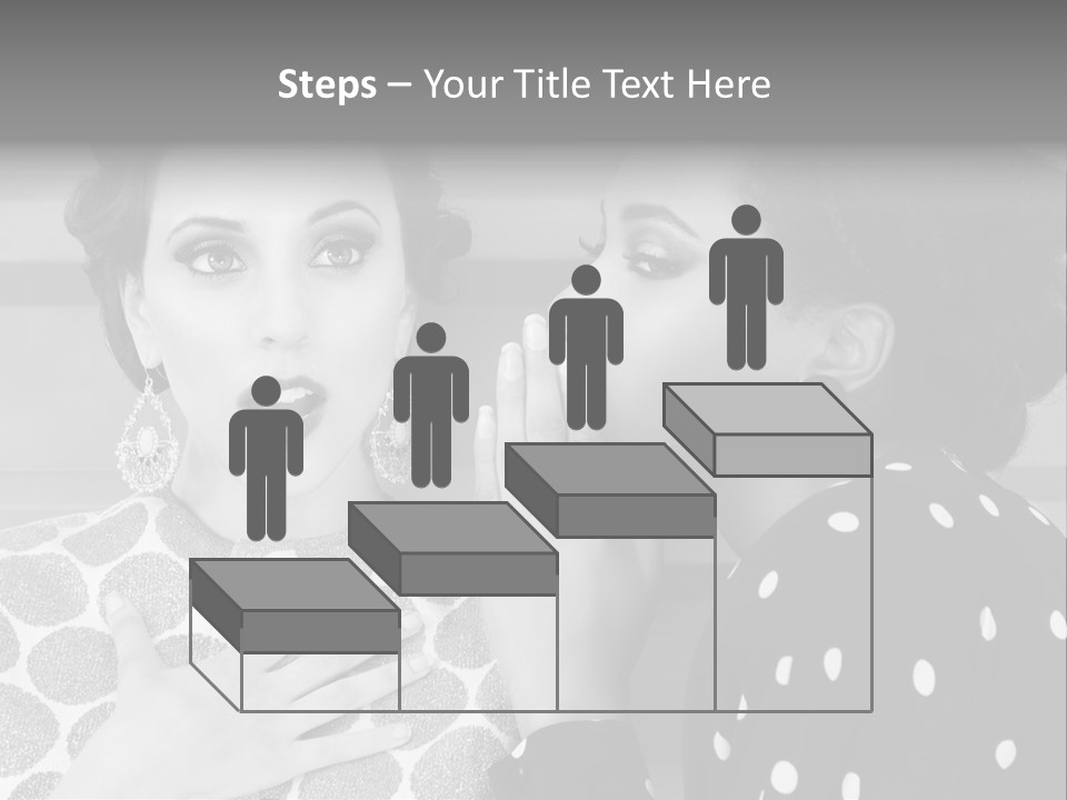 Tattle Caucasian Chatting PowerPoint Template