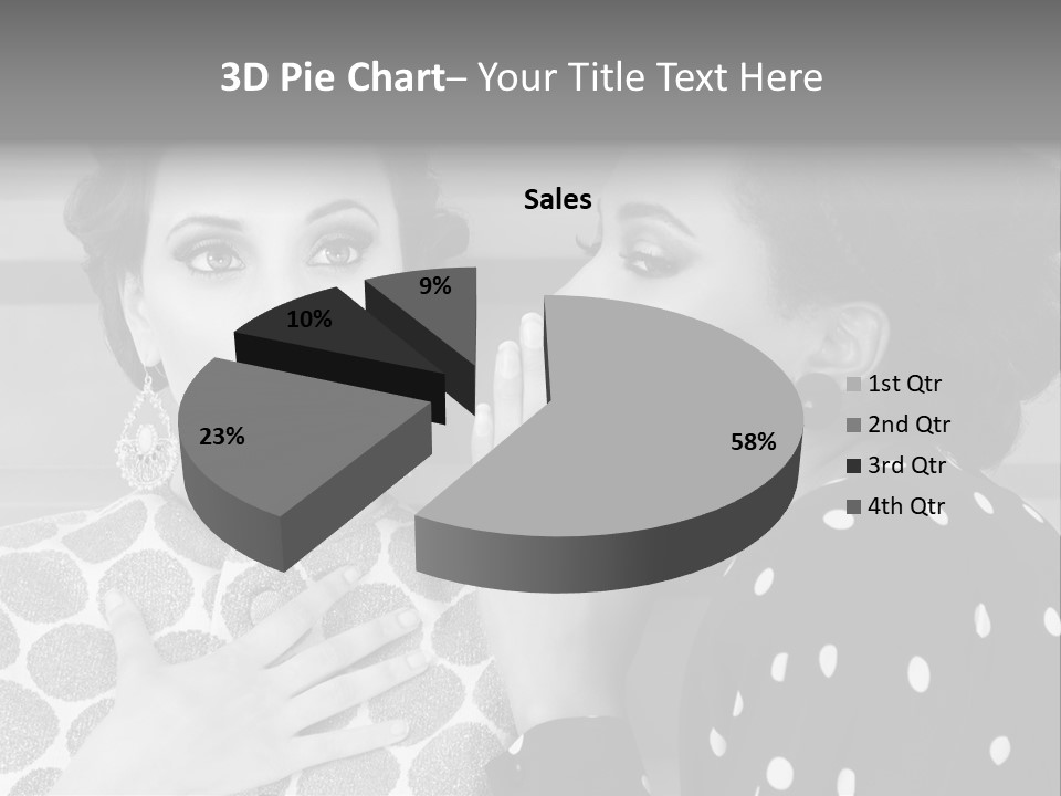 Tattle Caucasian Chatting PowerPoint Template