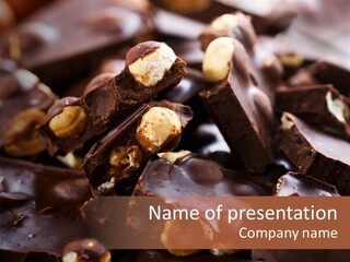 Food Chocolate Hazelnut PowerPoint Template