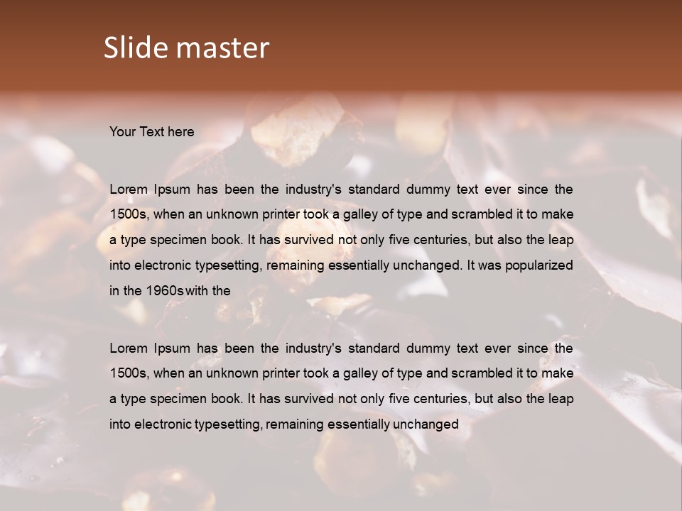 Food Chocolate Hazelnut PowerPoint Template