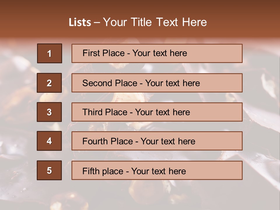 Food Chocolate Hazelnut PowerPoint Template