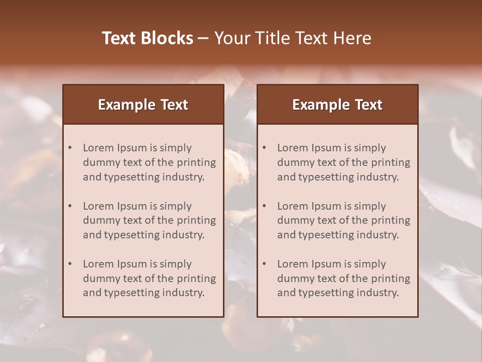 Food Chocolate Hazelnut PowerPoint Template