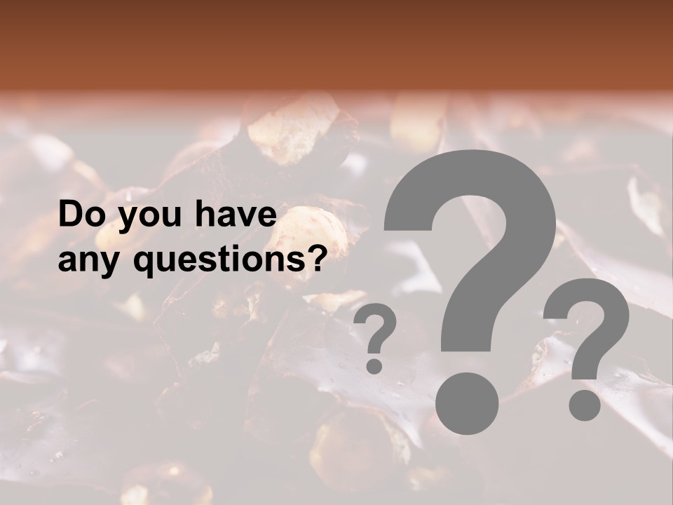 Food Chocolate Hazelnut PowerPoint Template