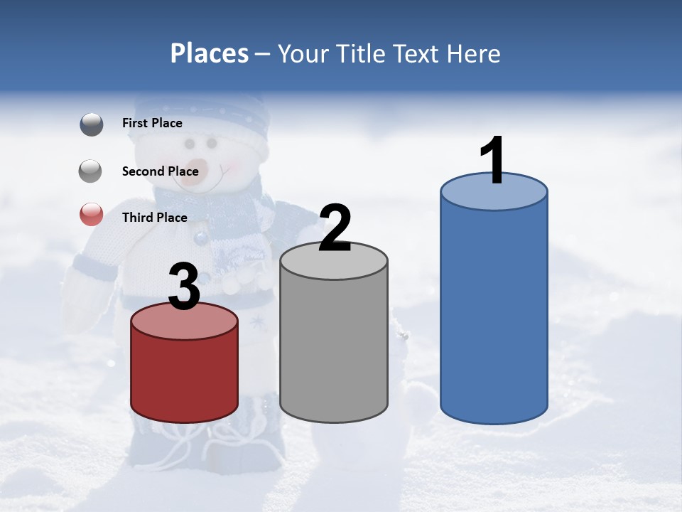 January Crystal Covering PowerPoint Template