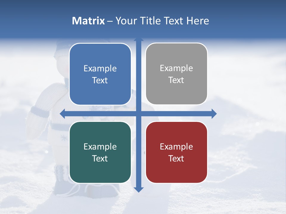 January Crystal Covering PowerPoint Template