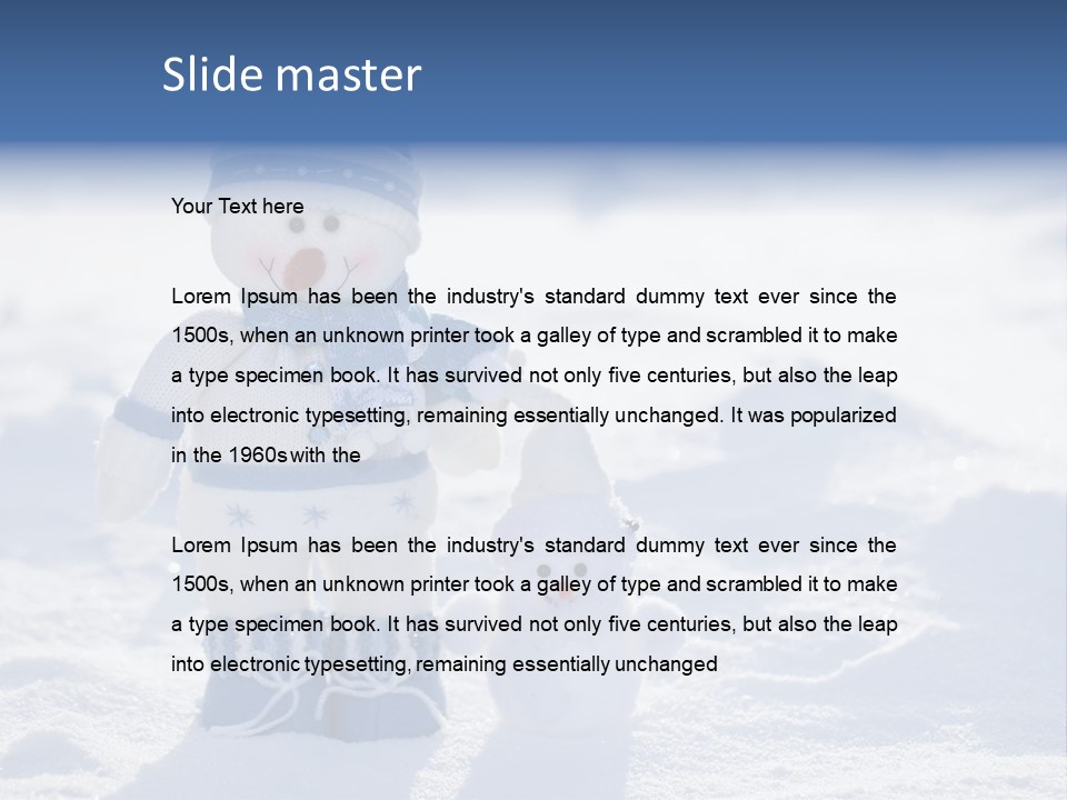 January Crystal Covering PowerPoint Template