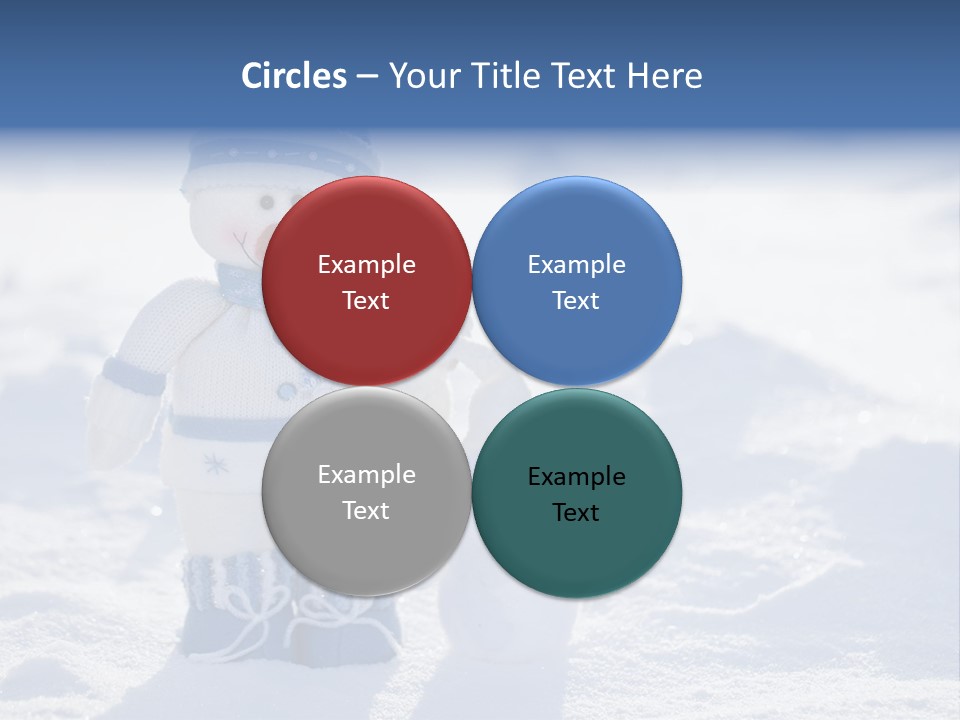 January Crystal Covering PowerPoint Template