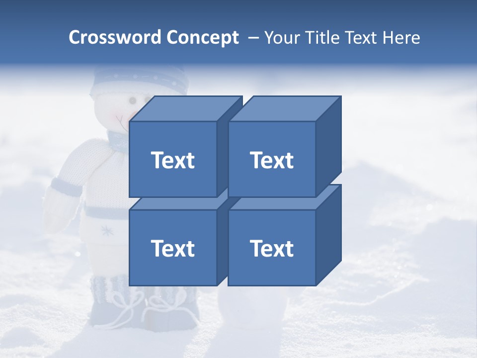 January Crystal Covering PowerPoint Template