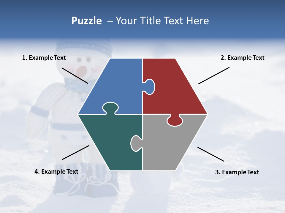 January Crystal Covering PowerPoint Template