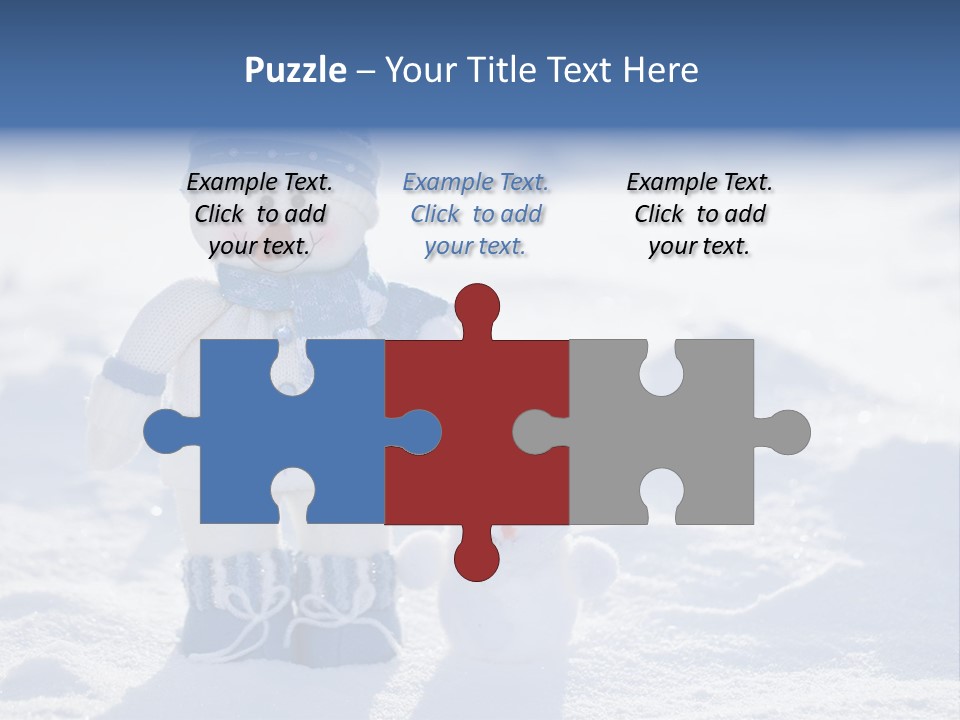 January Crystal Covering PowerPoint Template