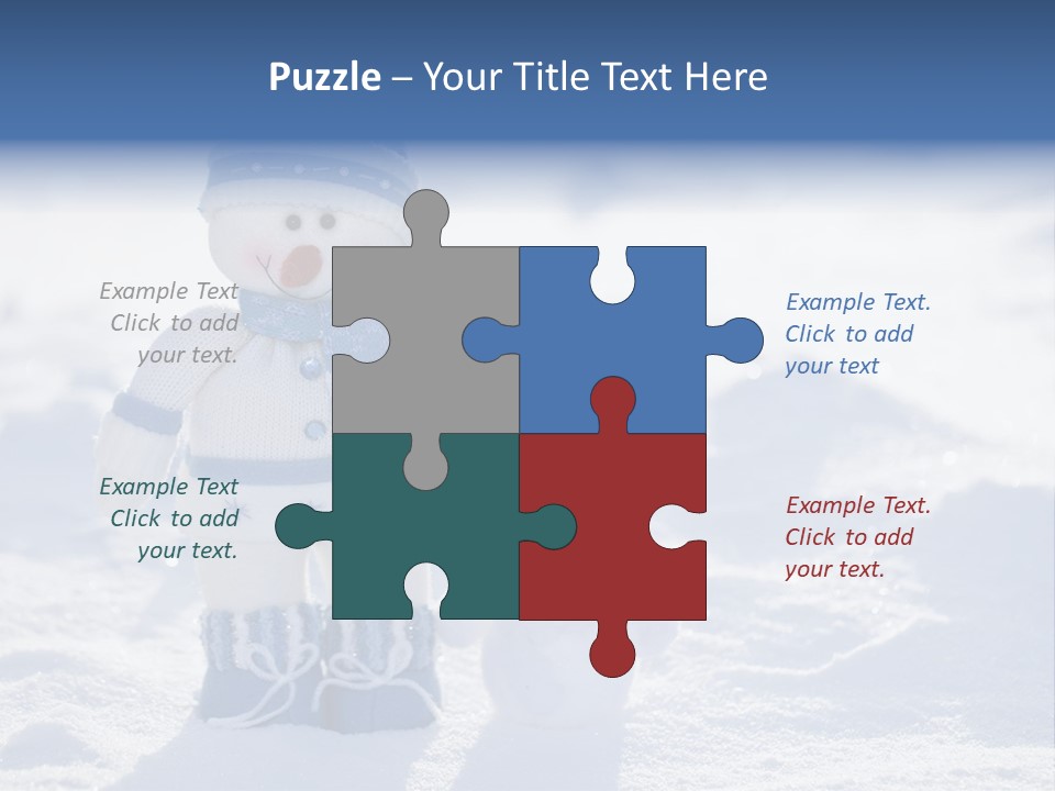 January Crystal Covering PowerPoint Template