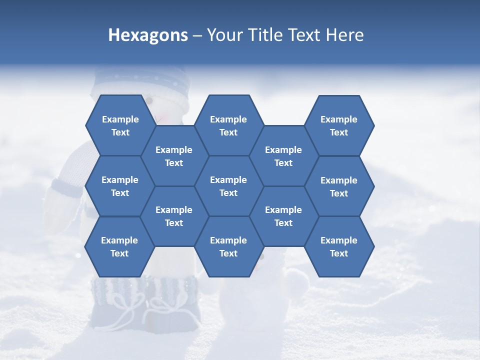 January Crystal Covering PowerPoint Template