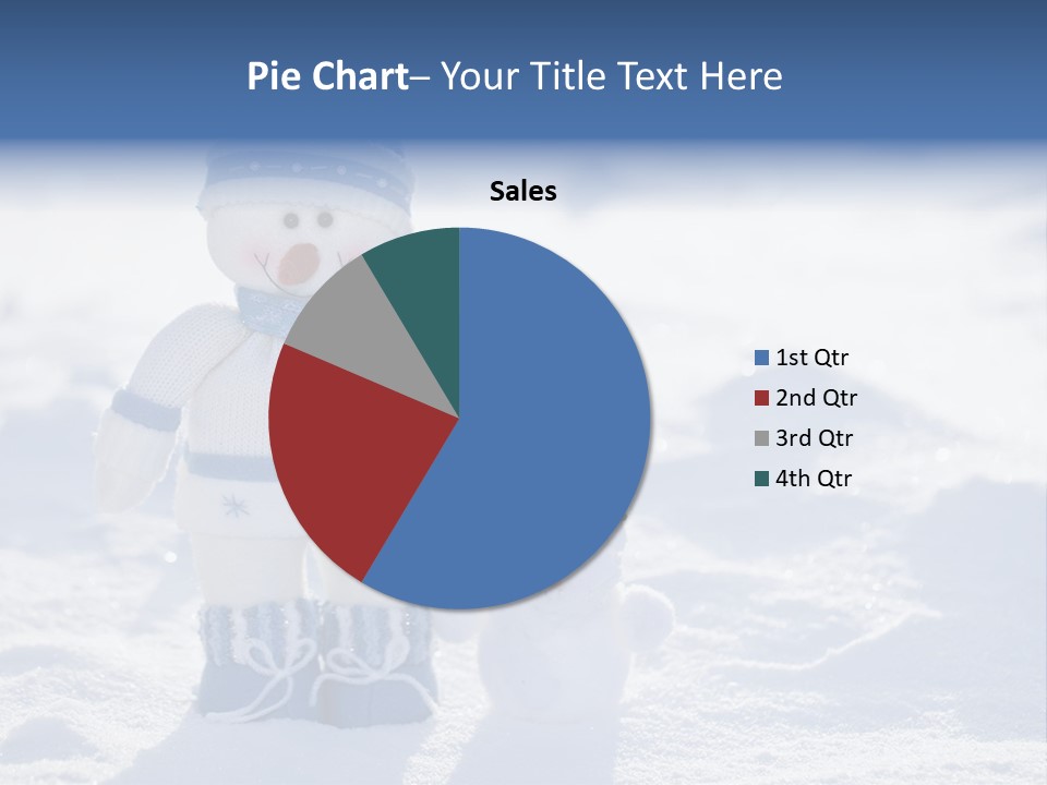 January Crystal Covering PowerPoint Template
