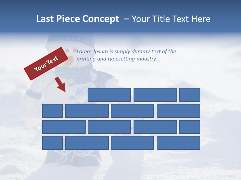 January Crystal Covering PowerPoint Template