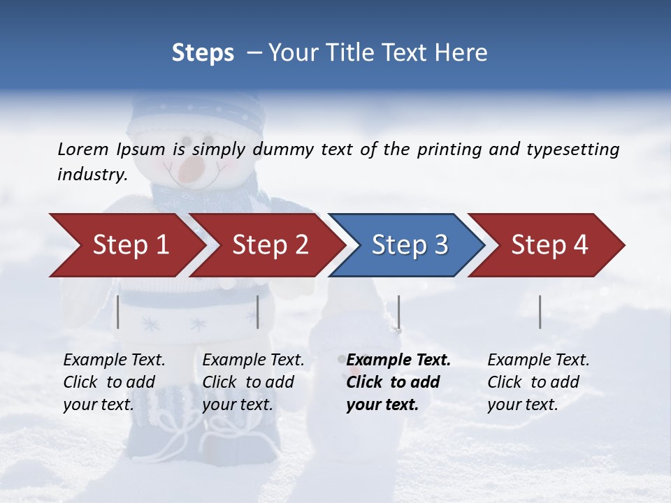 January Crystal Covering PowerPoint Template