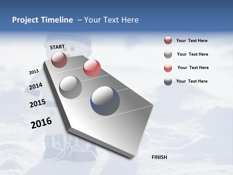 January Crystal Covering PowerPoint Template