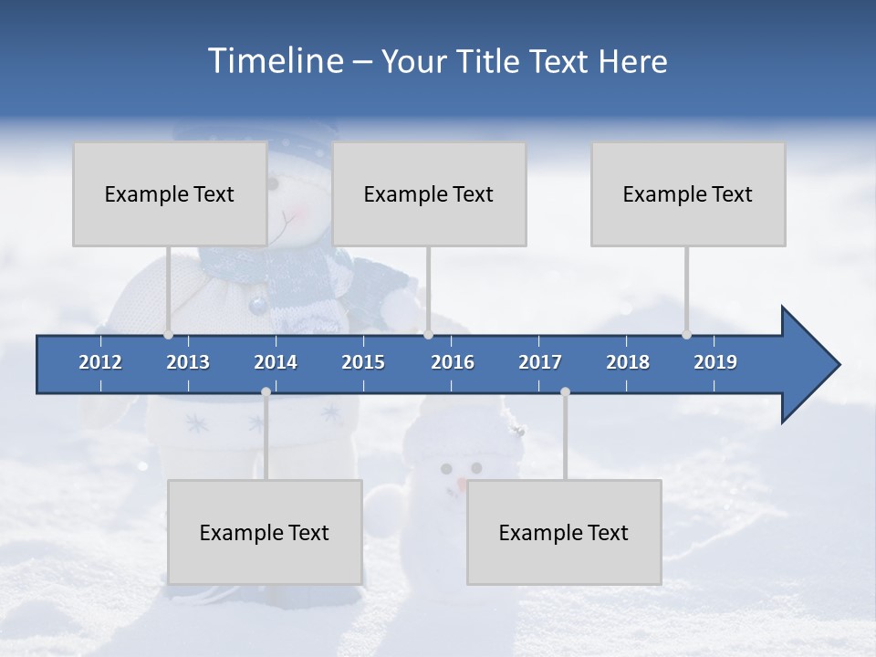 January Crystal Covering PowerPoint Template