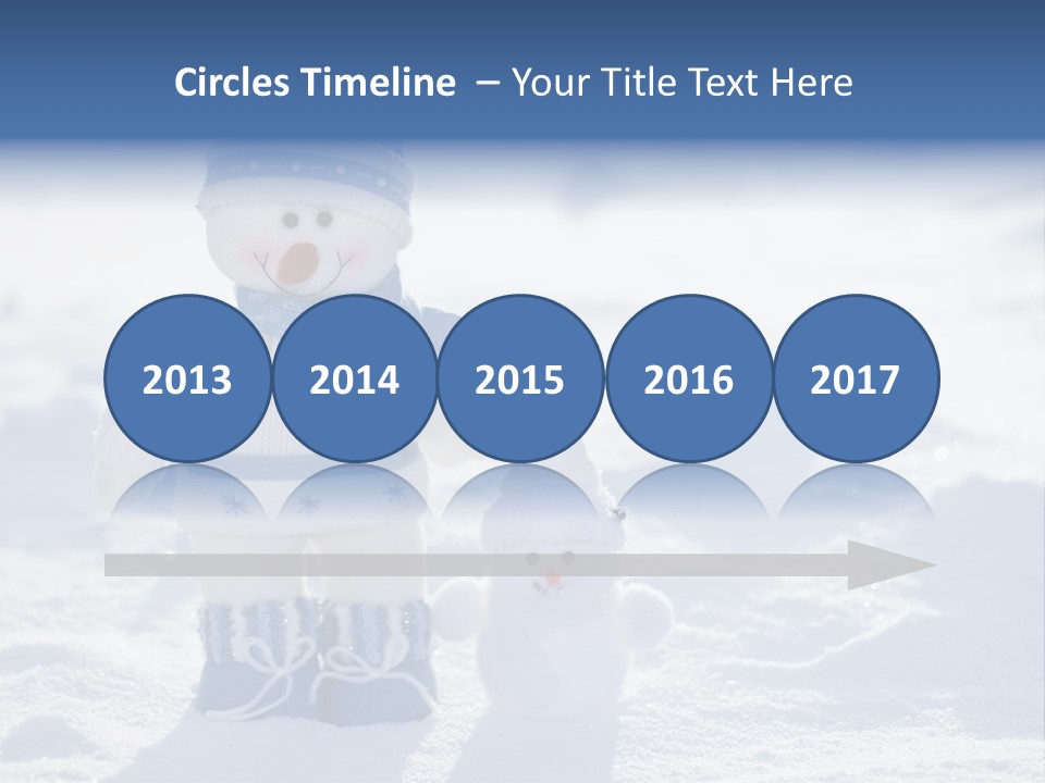 January Crystal Covering PowerPoint Template