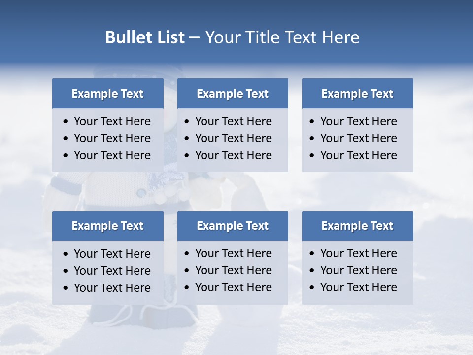 January Crystal Covering PowerPoint Template