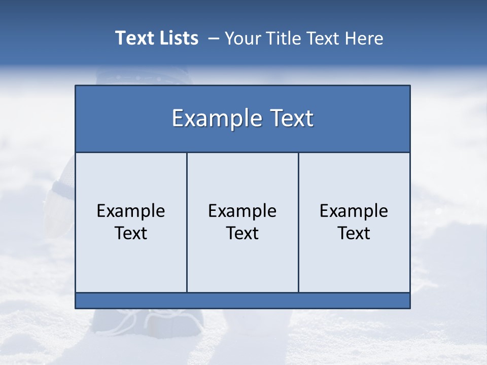 January Crystal Covering PowerPoint Template