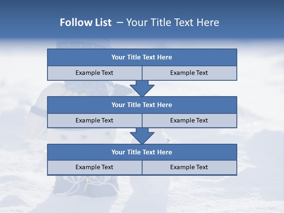 January Crystal Covering PowerPoint Template