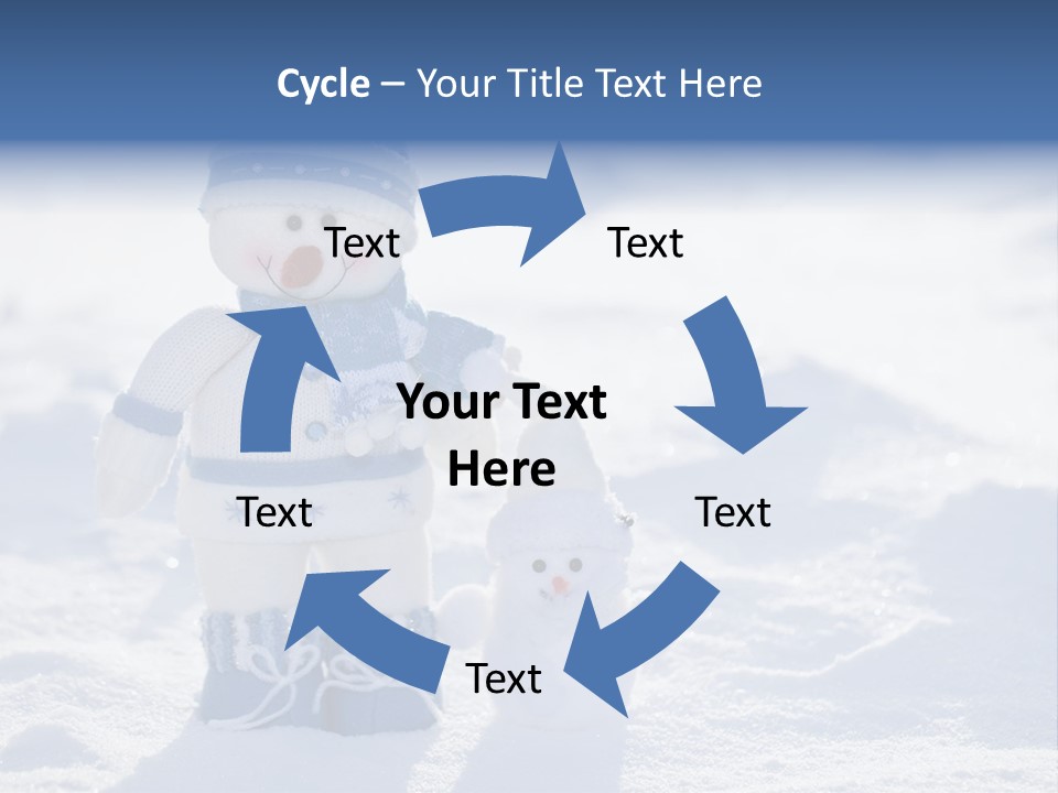 January Crystal Covering PowerPoint Template