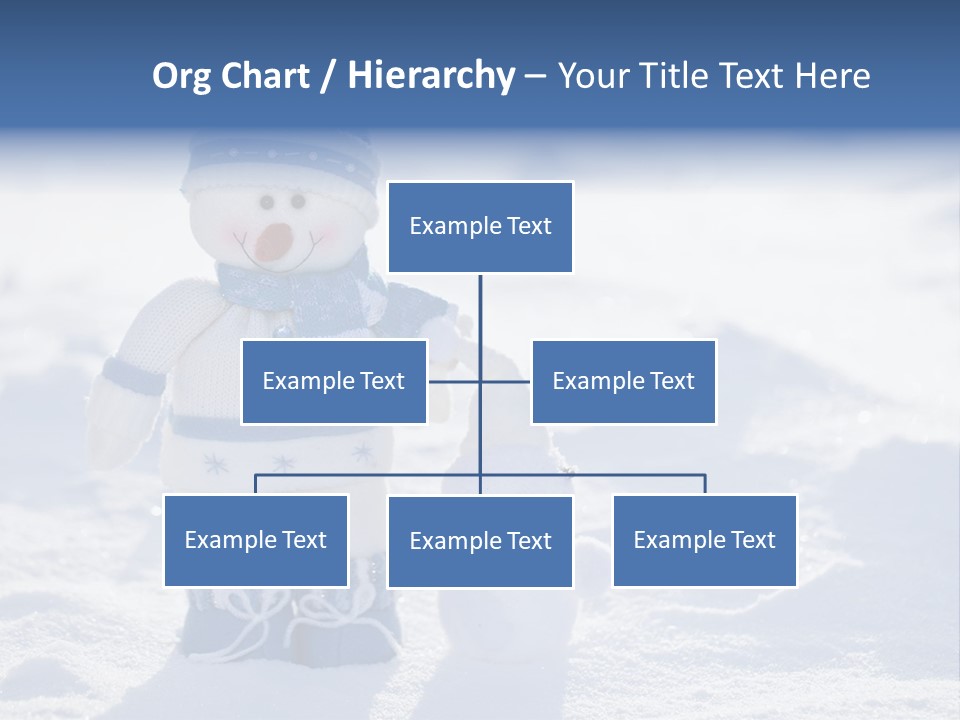 January Crystal Covering PowerPoint Template