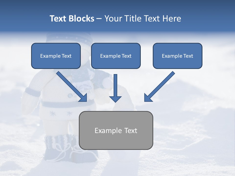 January Crystal Covering PowerPoint Template