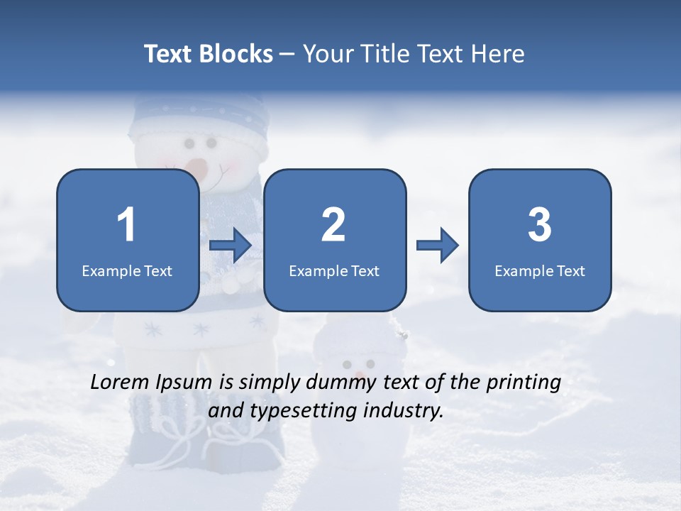 January Crystal Covering PowerPoint Template
