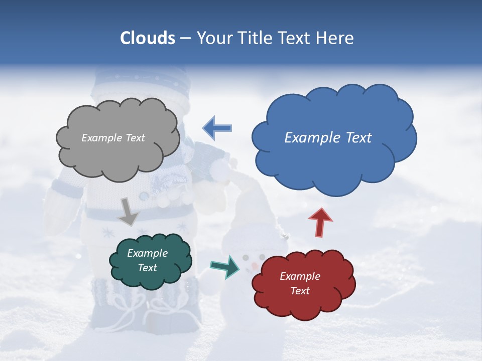 January Crystal Covering PowerPoint Template