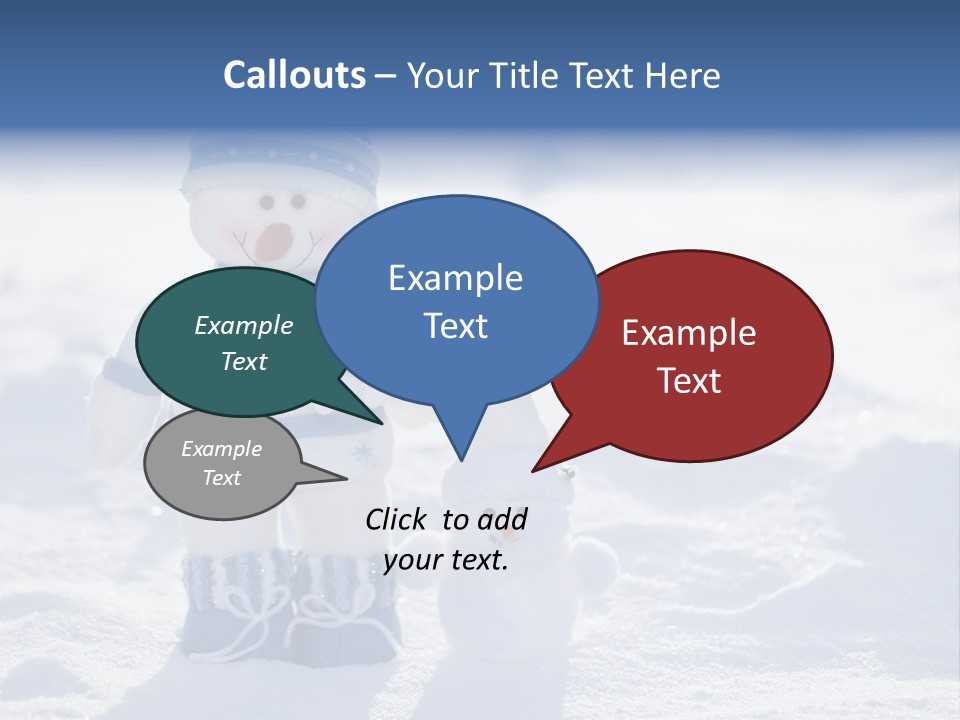 January Crystal Covering PowerPoint Template
