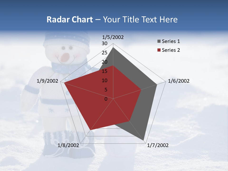 January Crystal Covering PowerPoint Template