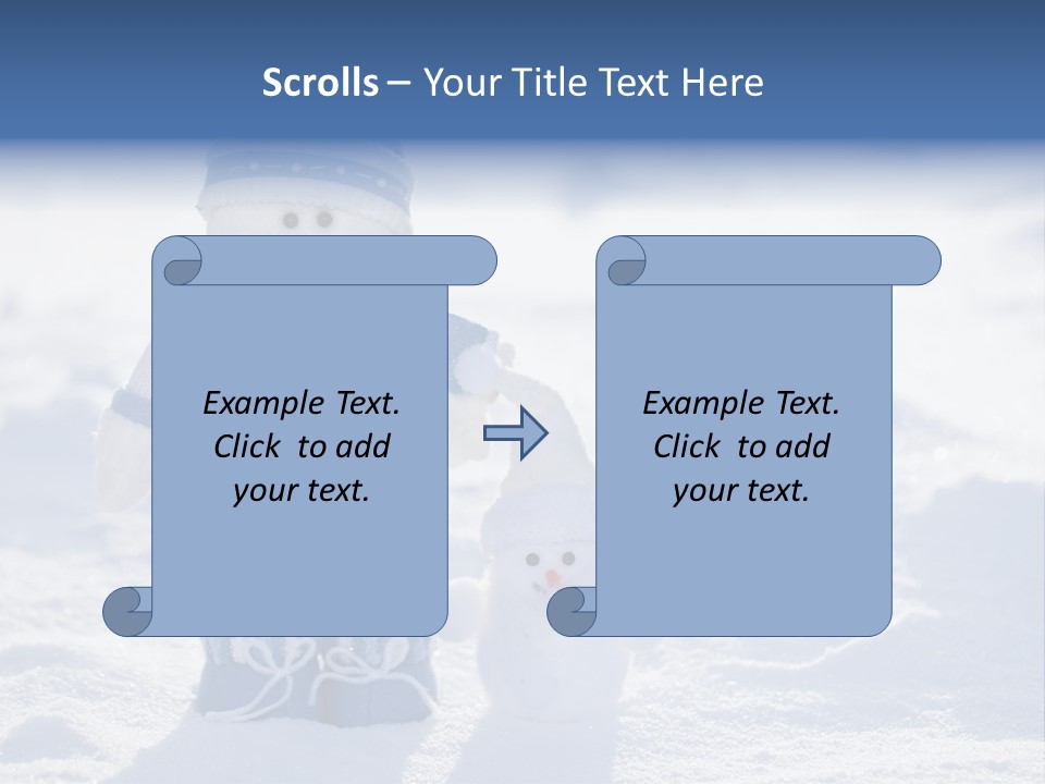 January Crystal Covering PowerPoint Template