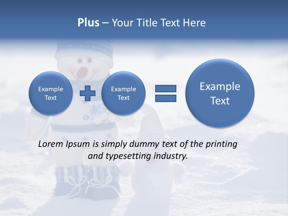 January Crystal Covering PowerPoint Template