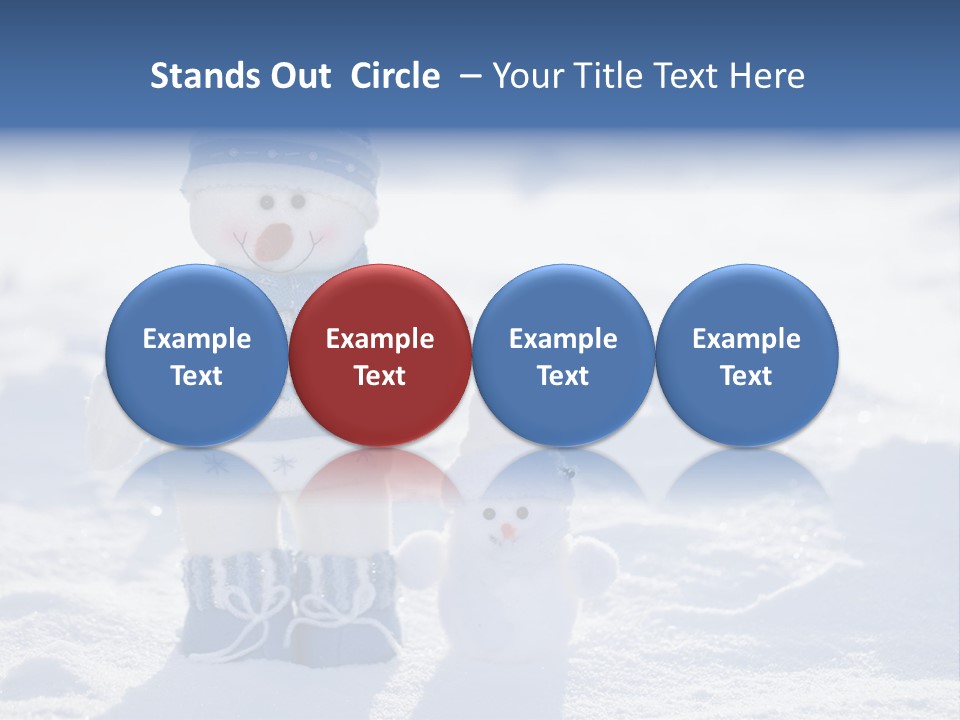 January Crystal Covering PowerPoint Template
