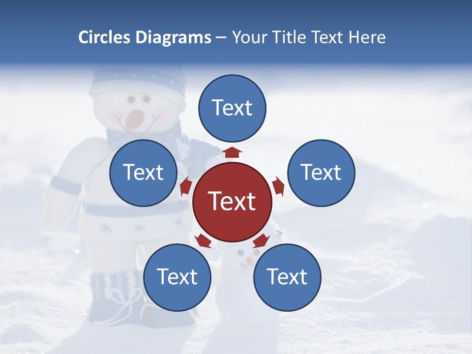 January Crystal Covering PowerPoint Template