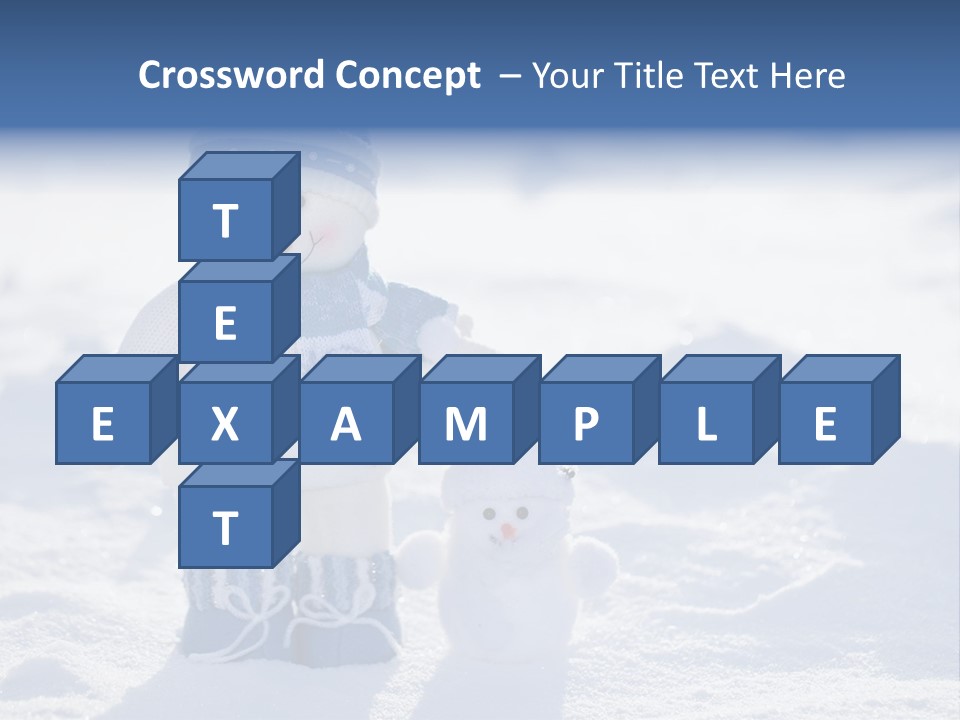 January Crystal Covering PowerPoint Template
