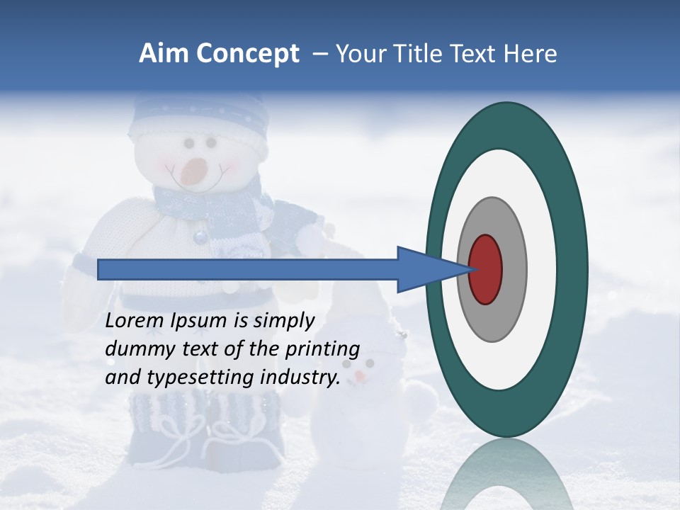 January Crystal Covering PowerPoint Template