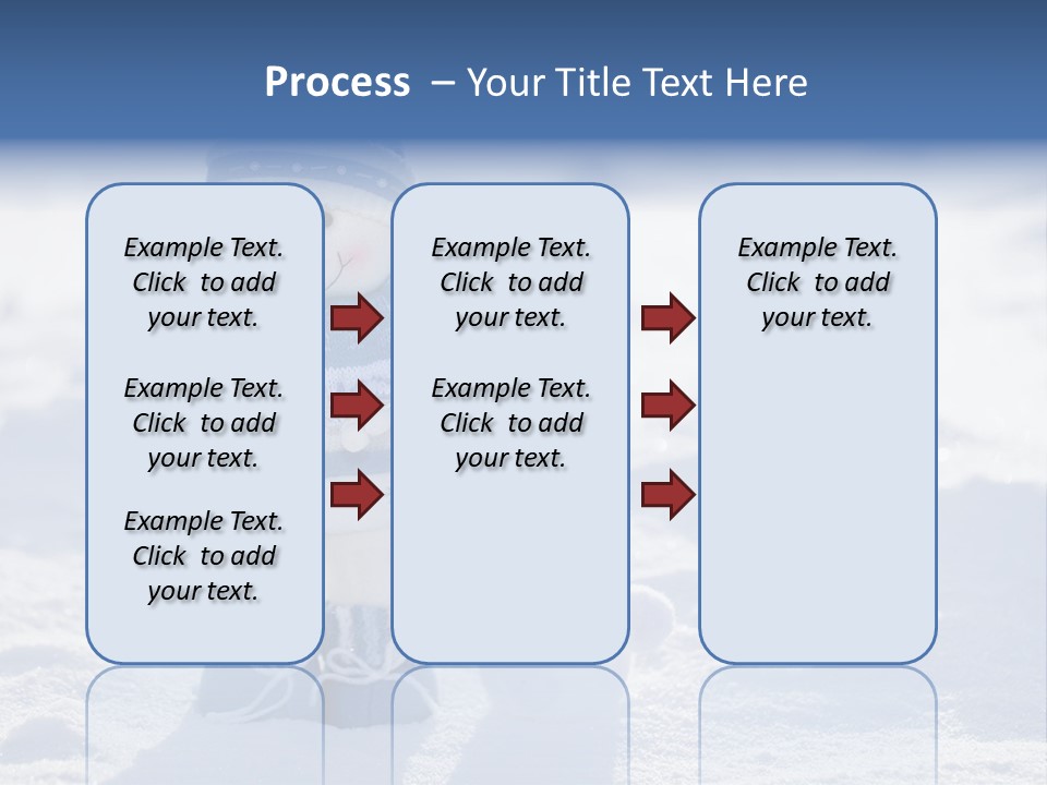 January Crystal Covering PowerPoint Template