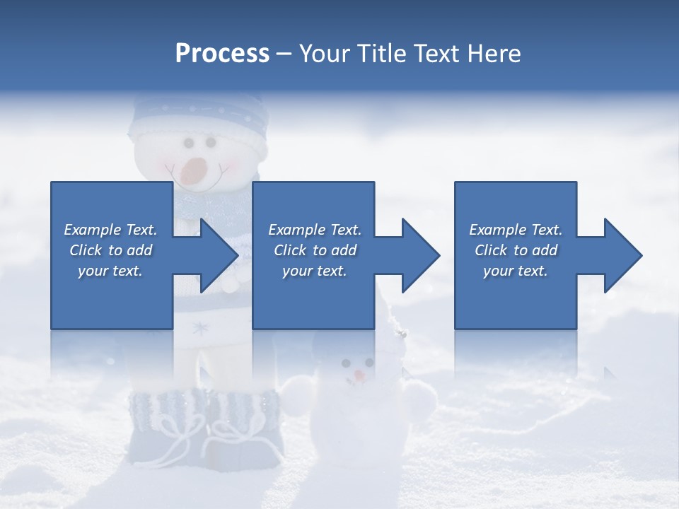 January Crystal Covering PowerPoint Template
