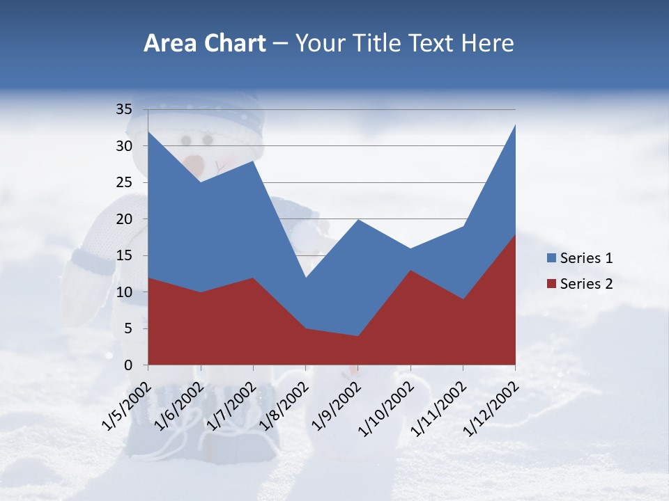 January Crystal Covering PowerPoint Template