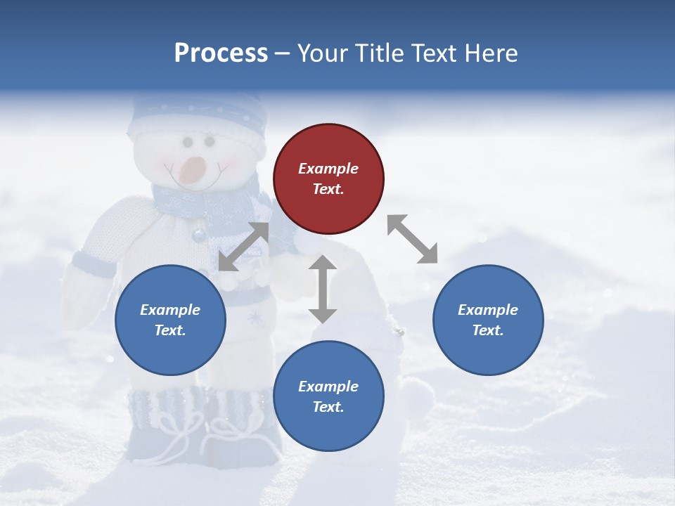 January Crystal Covering PowerPoint Template