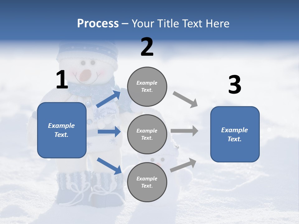 January Crystal Covering PowerPoint Template