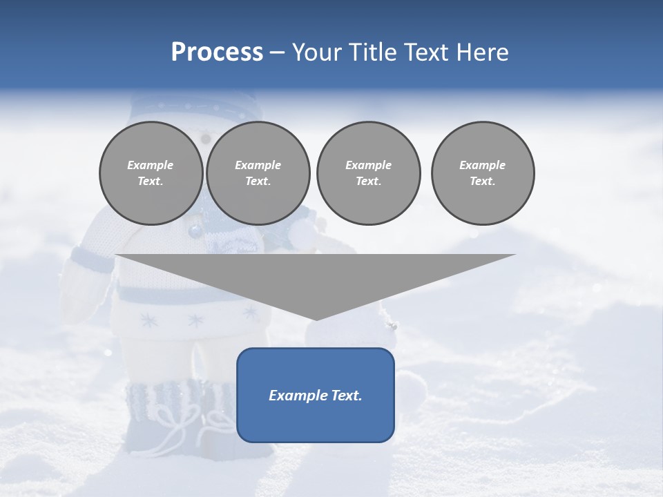 January Crystal Covering PowerPoint Template